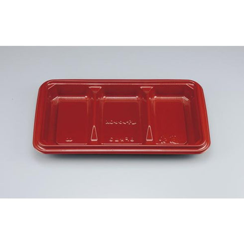 【蓋付き】BF弁当3(赤) 【本体800枚・蓋800枚セット】